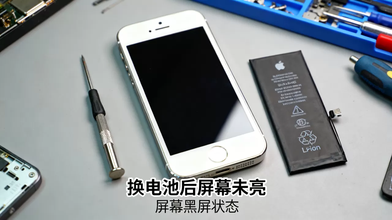 iphone5换电池后屏幕不亮，iphone5换电池后屏幕黑屏