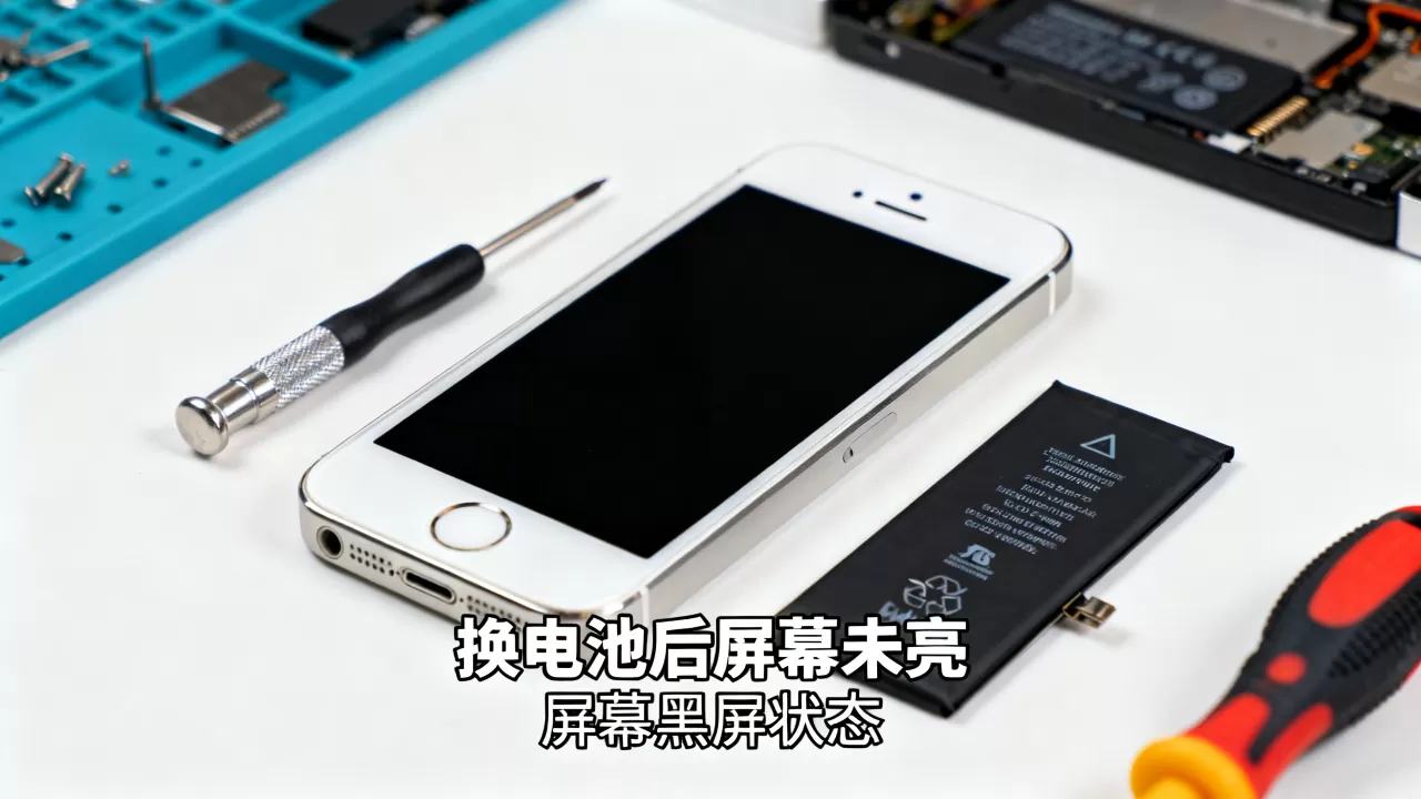 iphone5换电池后屏幕不亮，iphone5换电池后屏幕黑屏