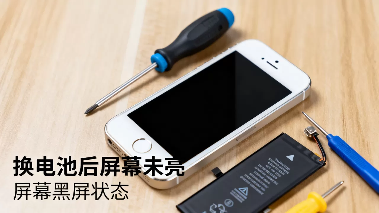 iphone5换电池后屏幕不亮，iphone5换电池后屏幕黑屏