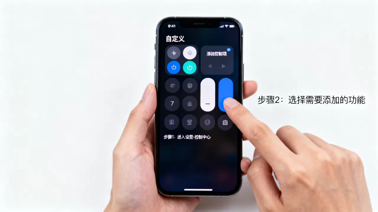 iphone自定义控制中心怎么设置，iphone自定义控制中心