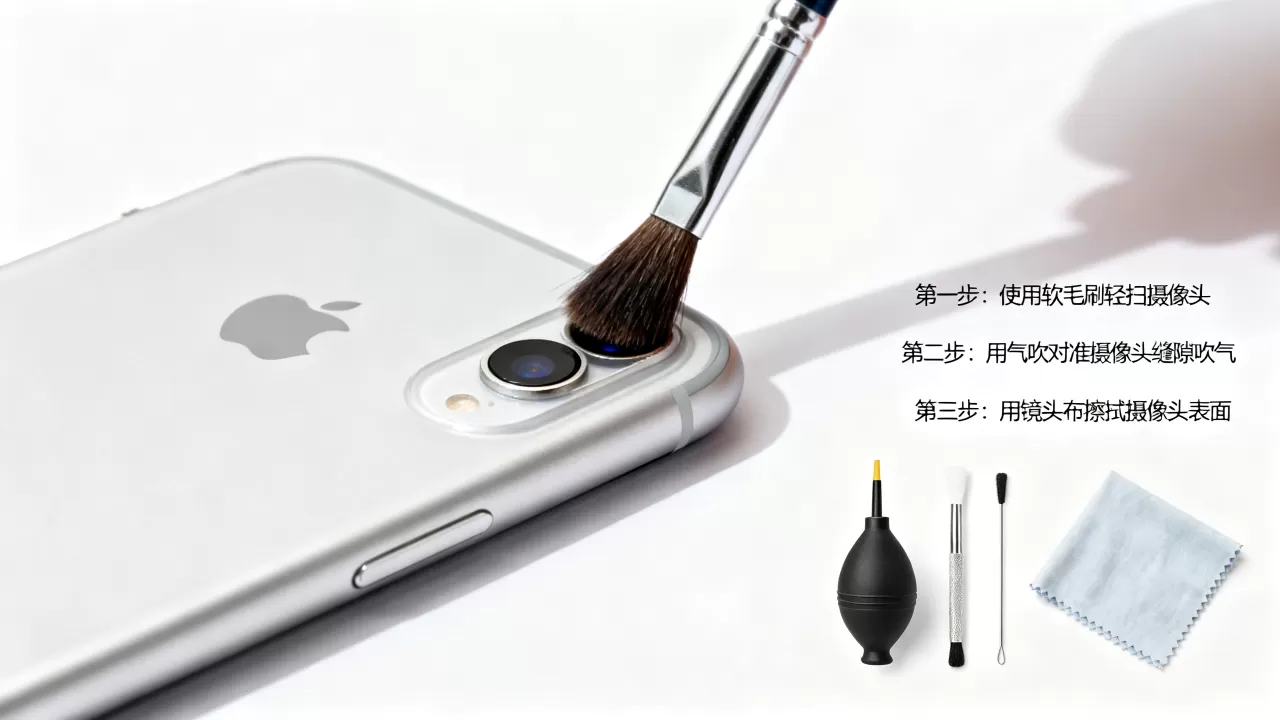 iphone6摄像头有灰尘怎么清理，iphone6摄像头进灰