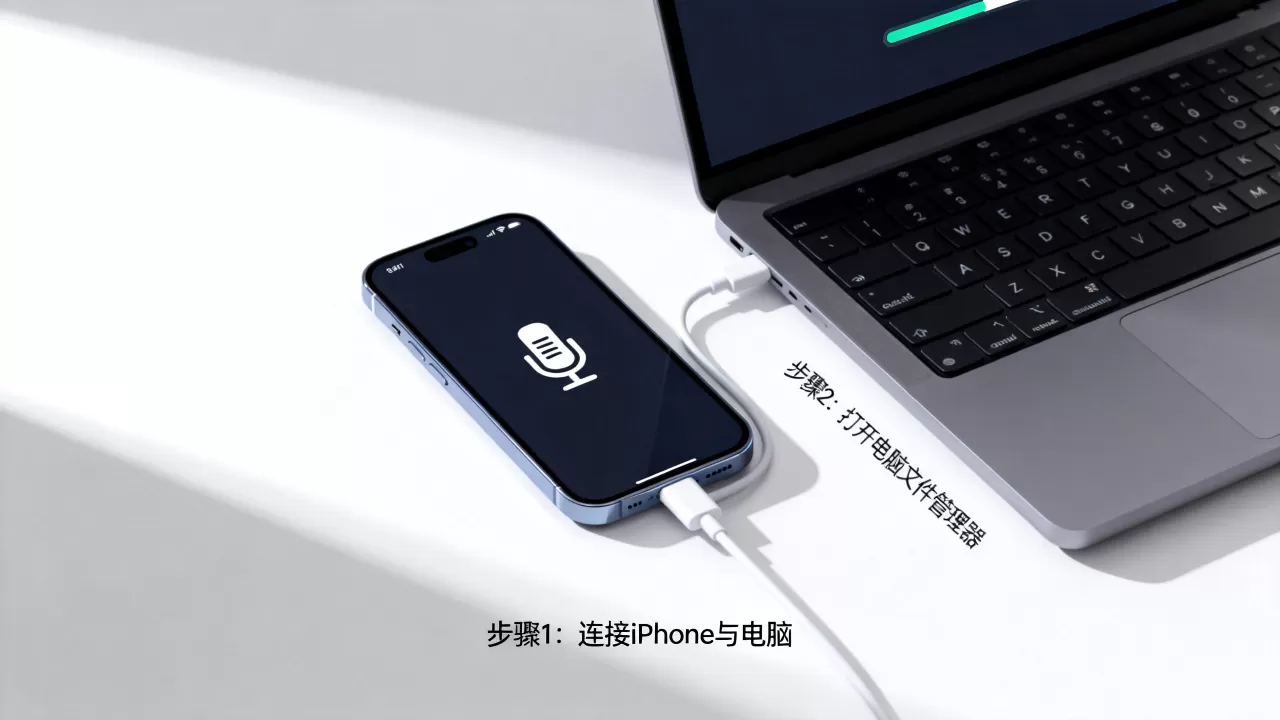 如何将iphone录音导入电脑，iphone录音文件怎么传到电脑