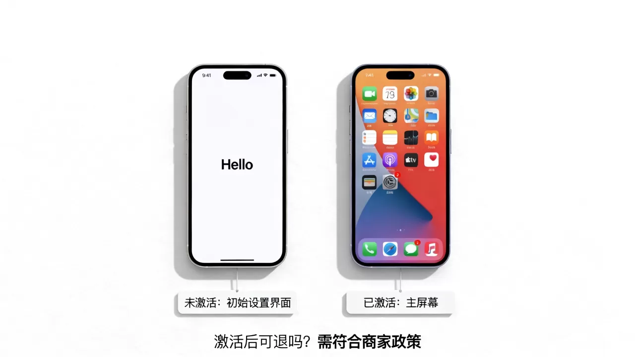 iphone激活和未激活的区别，iphone激活了还能退吗