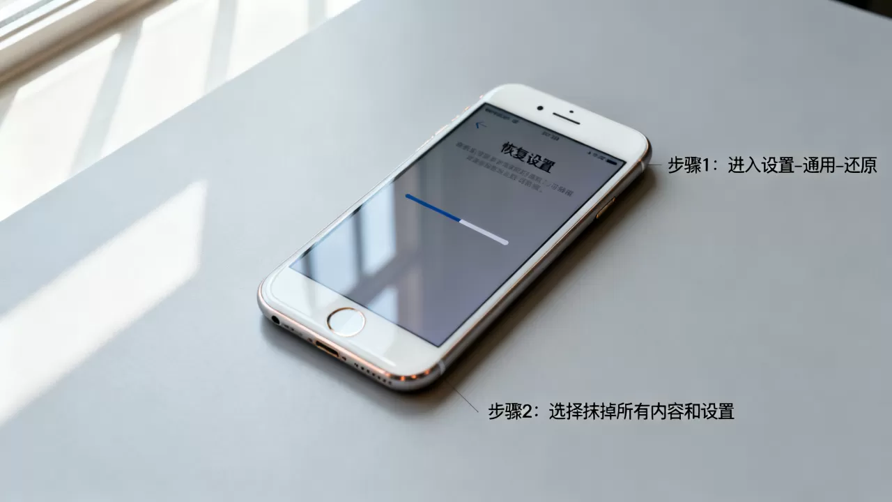 iphone6恢复设置卡死怎么办，iphone6恢复出厂设置