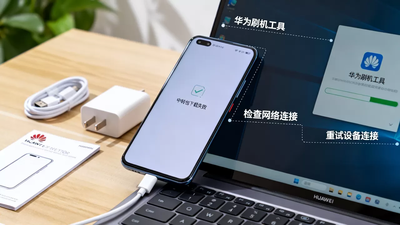 华为刷机中转包下载失败怎么办，华为刷机工具