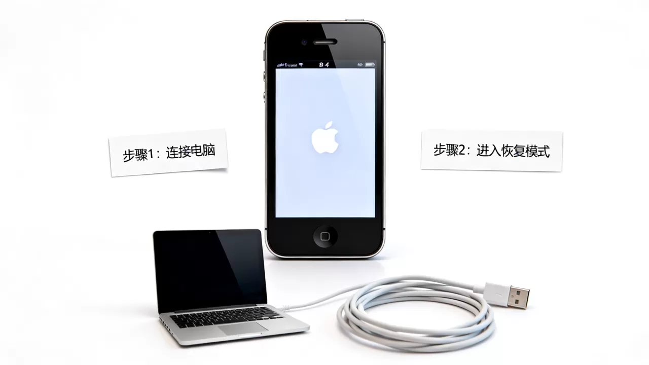 iphone4白苹果重启怎么办，iphone4白苹果重启解决方法