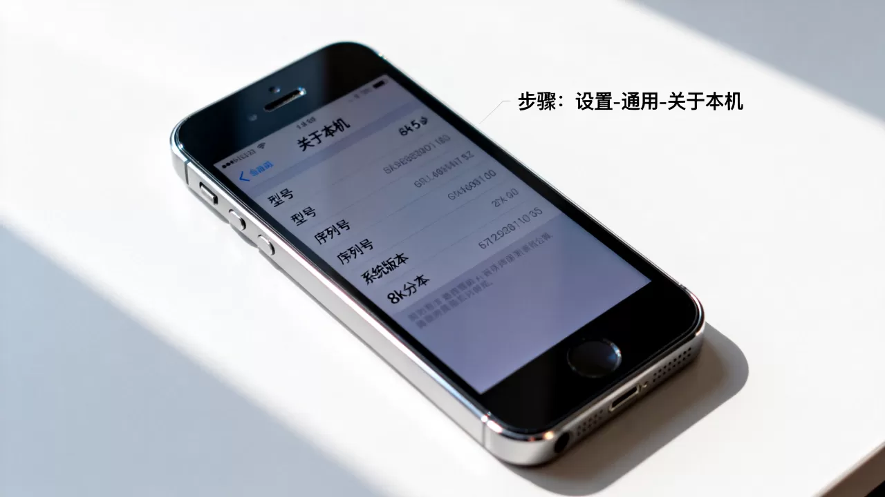 iphone5s关于本机怎么看，iphone5s关于本机查询