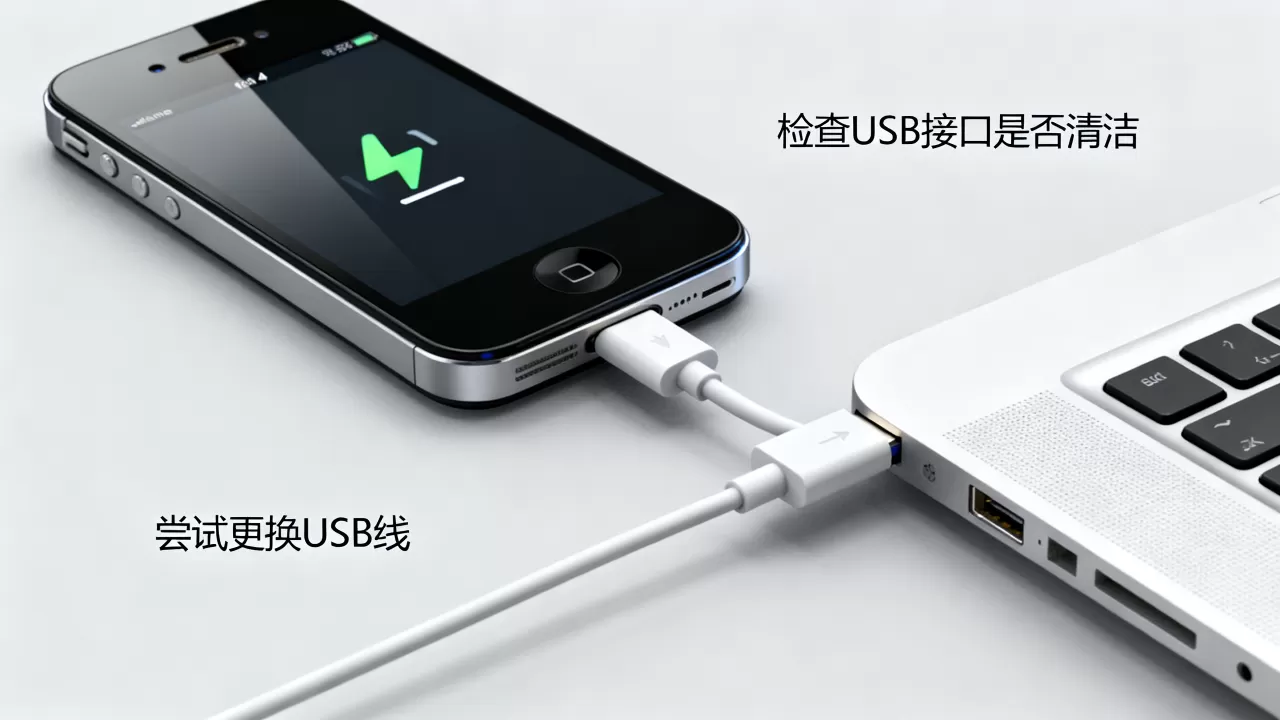 iphone4无法识别USB怎么办？iPhone4连电脑没反应