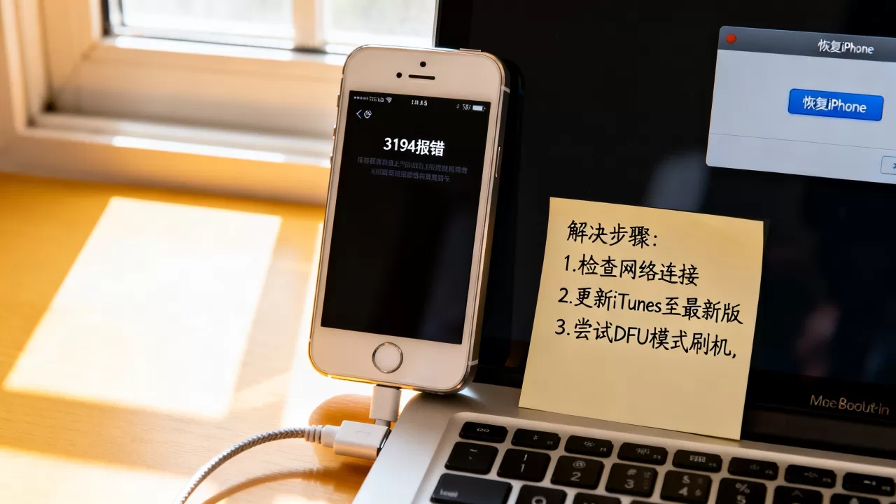 iphone5刷机3194报错怎么办，iphone5刷机教程