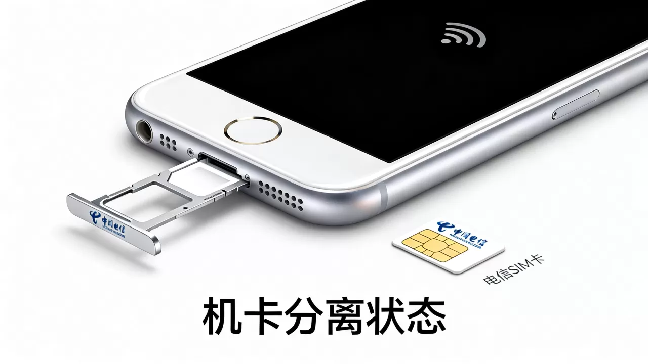电信iphone6机卡分离能上网吗，电信手机卡