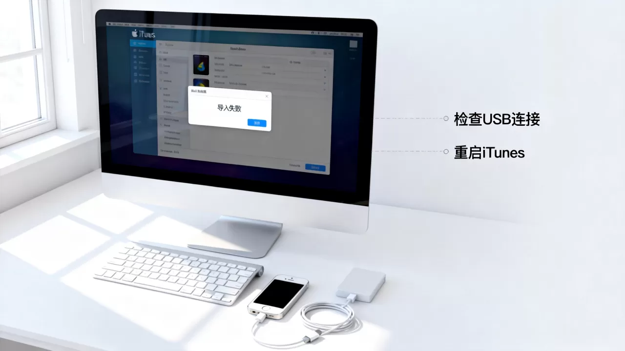 itunes导入iphone5s失败怎么办，itunes导入iphone