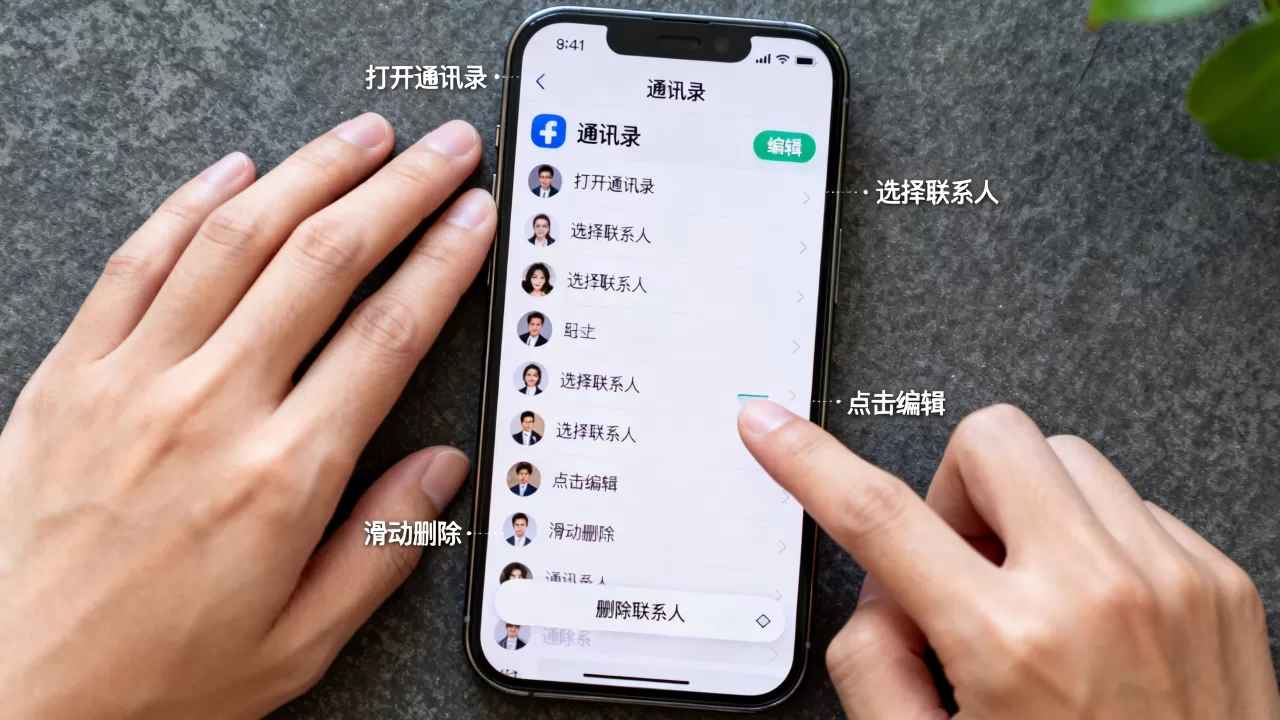 iphone怎样删除通讯录，iphone删除手机联系人方法