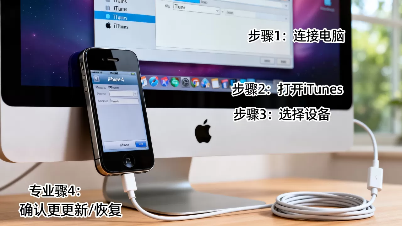 iphone4强降5.1.1，iphone4升级5.1.1教程