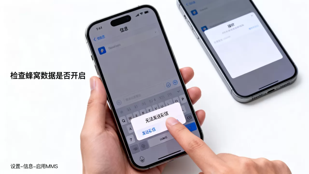iphone为什么发不了彩信，iphone发不了彩信怎么办