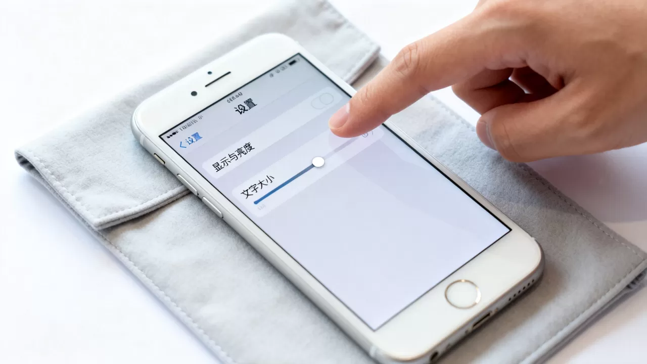 iphone6文字怎么调大，iphone6字体大小
