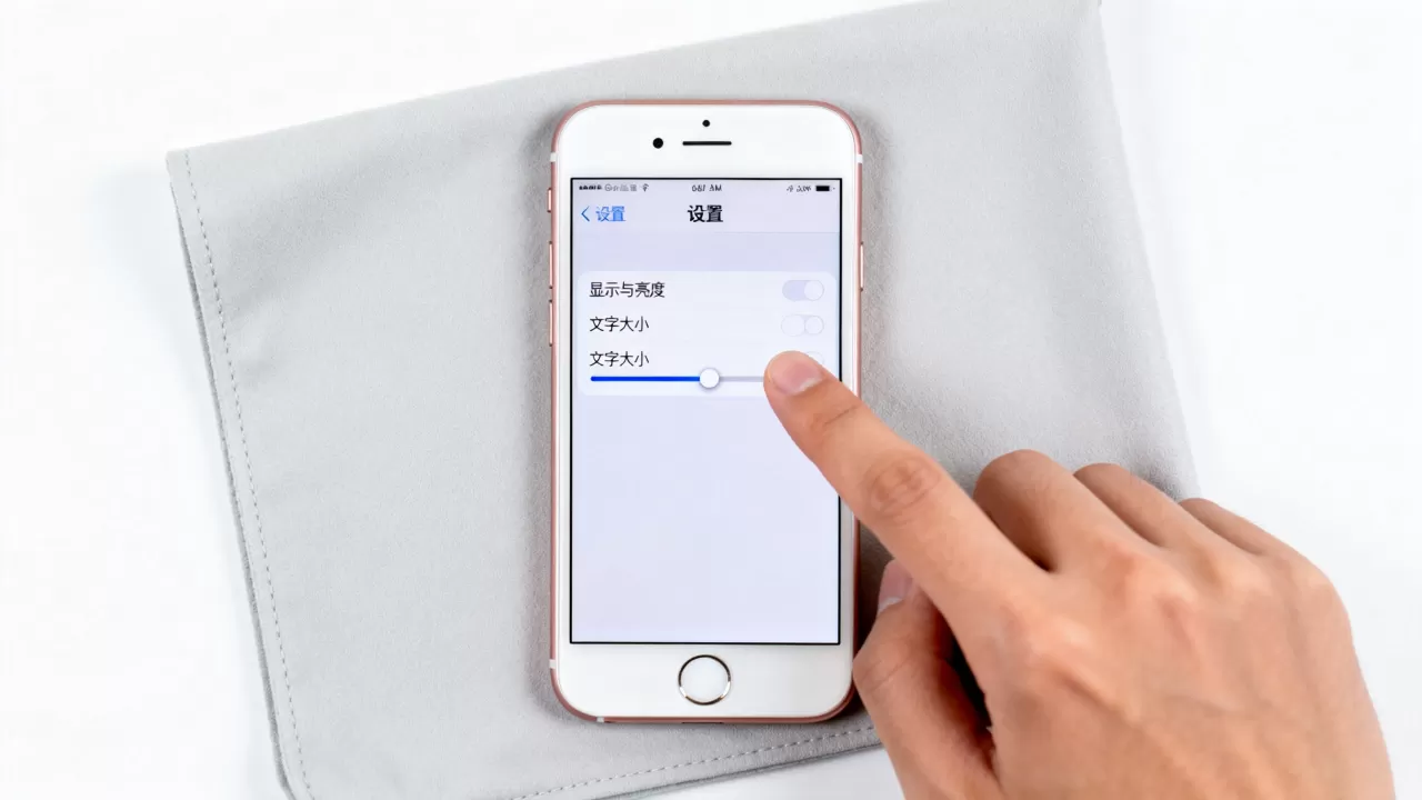 iphone6文字怎么调大，iphone6字体大小