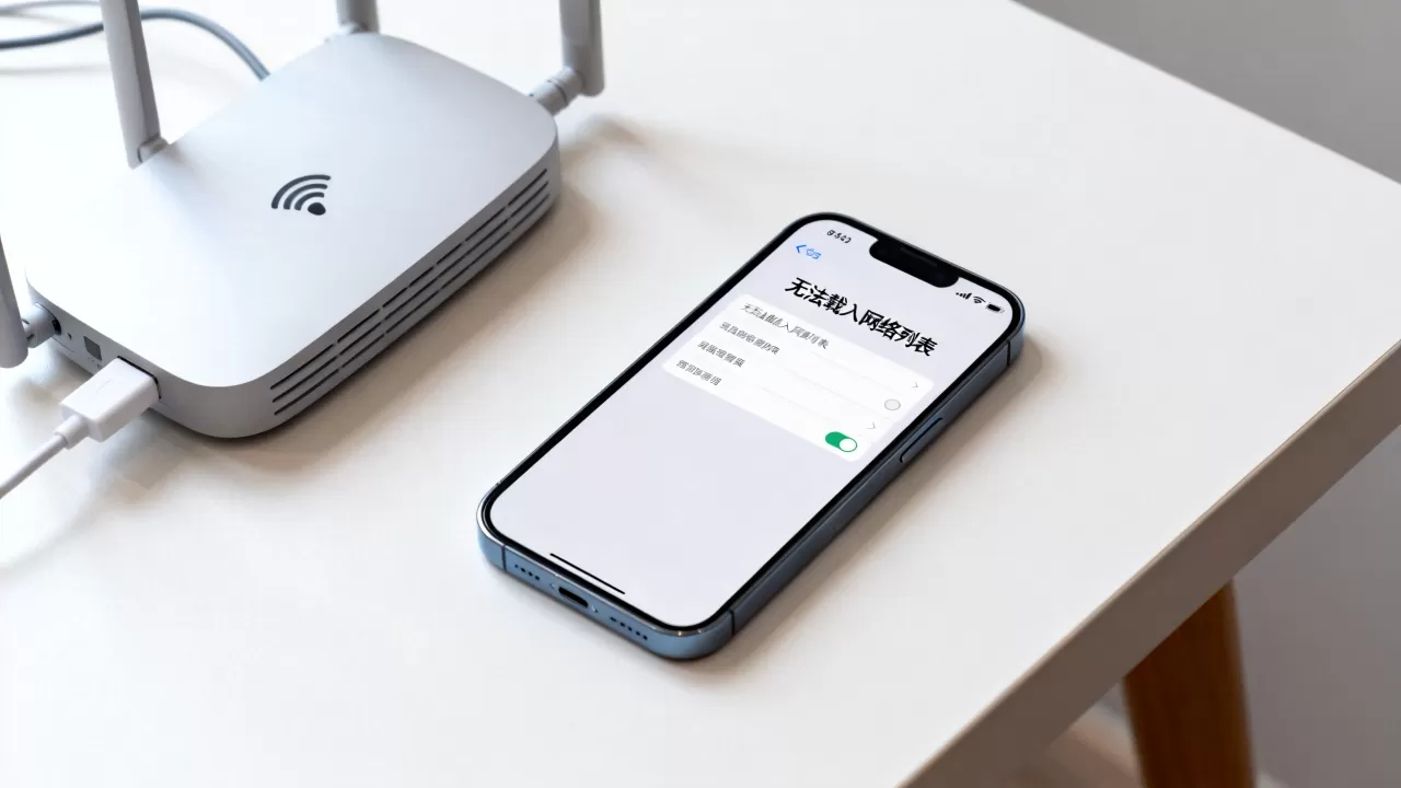 iphone无法载入网络列表怎么办，iphone连不上WiFi