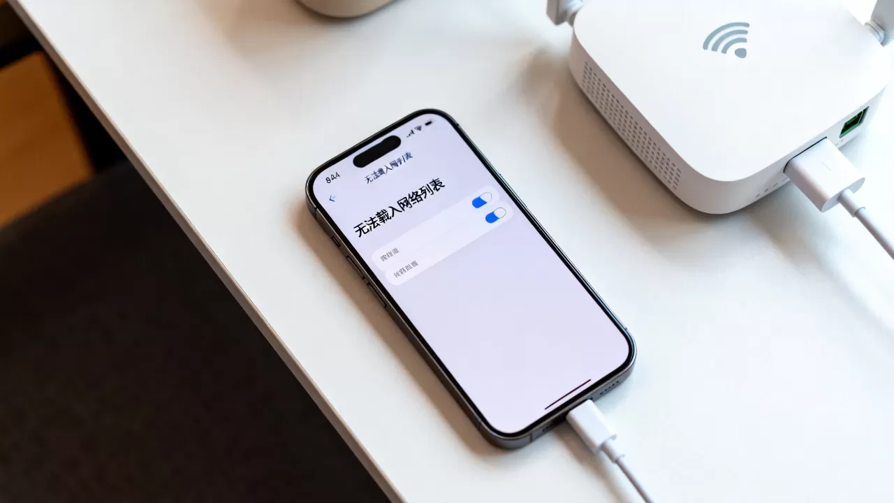 iphone无法载入网络列表怎么办，iphone连不上WiFi