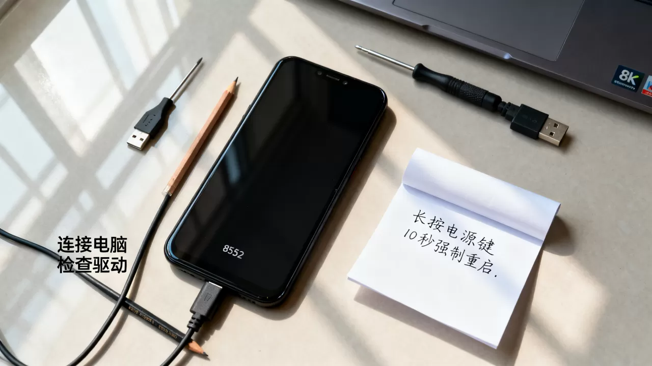 8552刷机后黑屏怎么办，8552刷机黑屏解决方法