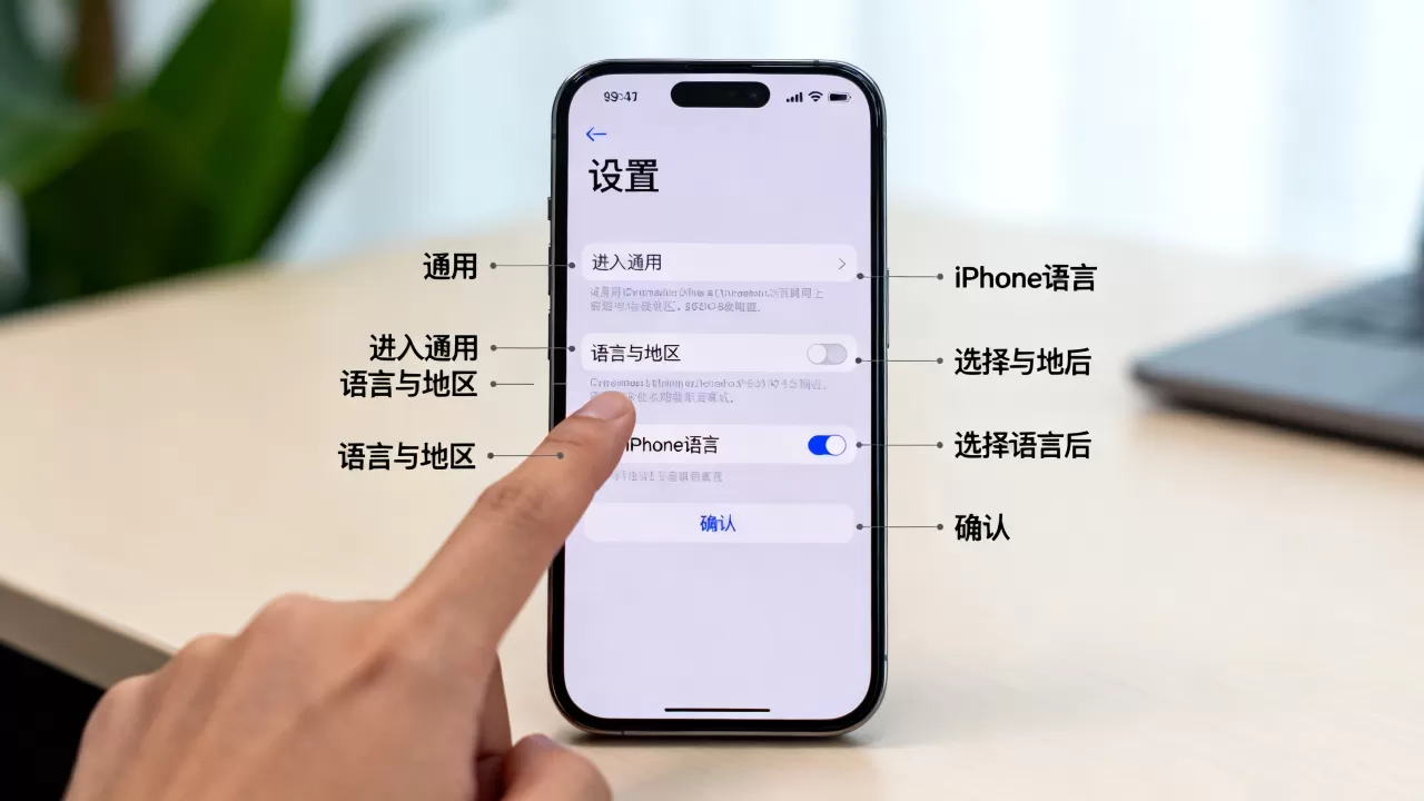 iphone怎么语言设置在哪里，iphone设置语言在哪里