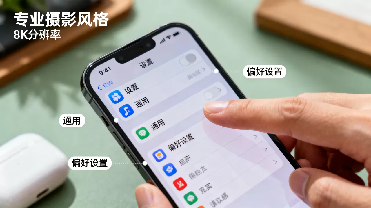 iphone的偏好设置在哪里，iphone偏好设置在哪