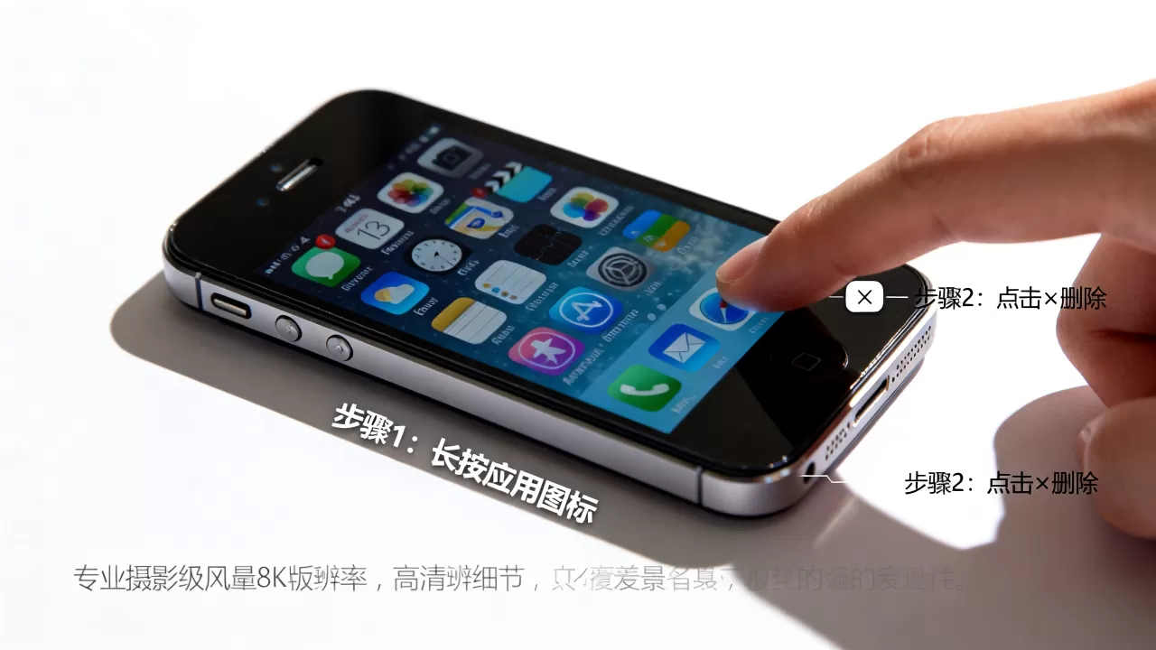 iphone4s怎么删除应用，iphone4s删除应用方法