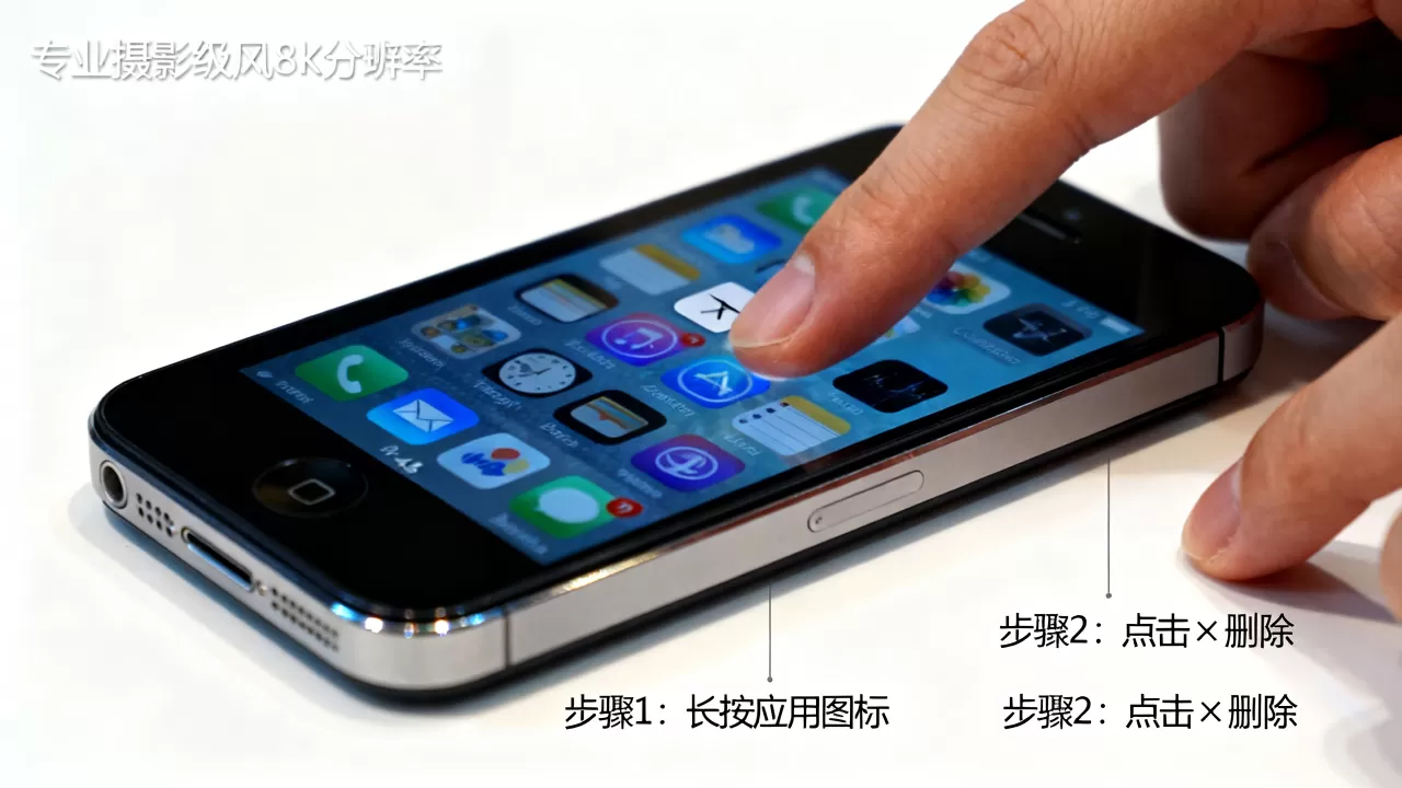iphone4s怎么删除应用，iphone4s删除应用方法