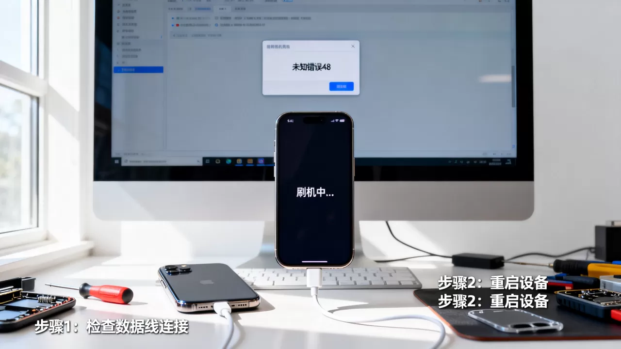 刷机出现未知错误48怎么办，刷机错误48解决方法