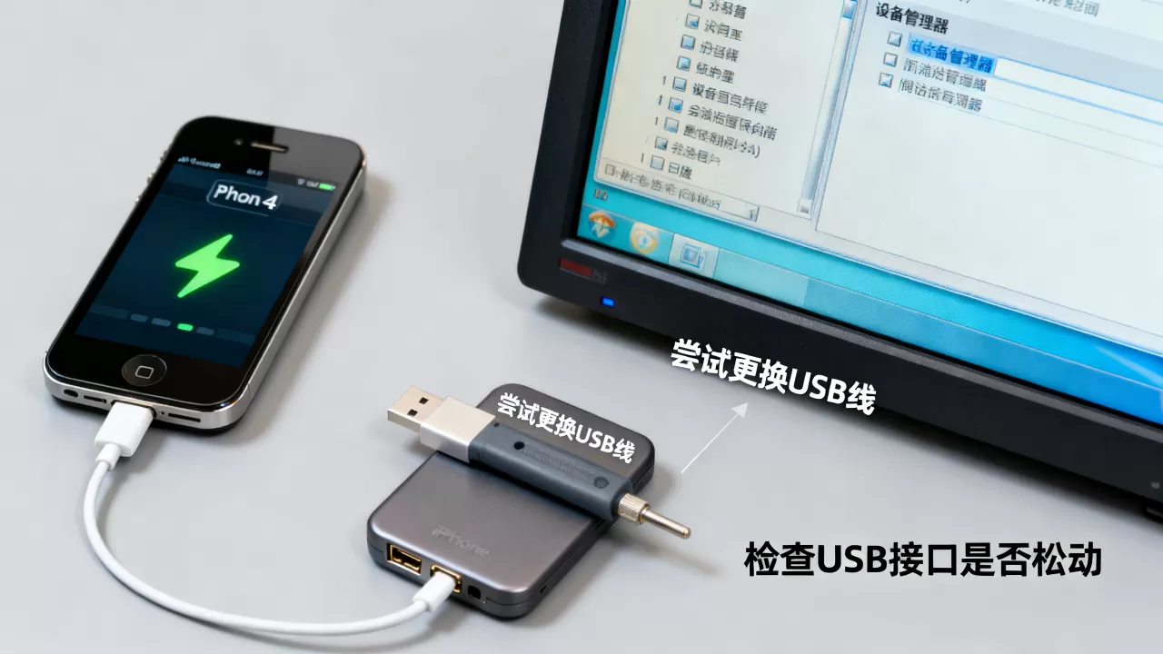iphone4无法识别usb怎么办,iphone4连接电脑没反应 iphone4无法识别usb怎么办,iphone4连接电脑没反应
