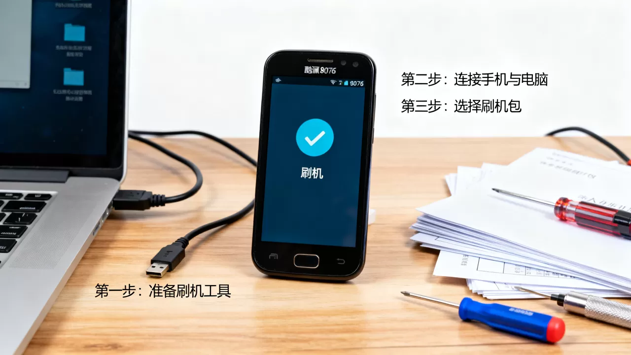 酷派8076刷机教程，手机变砖怎么救
