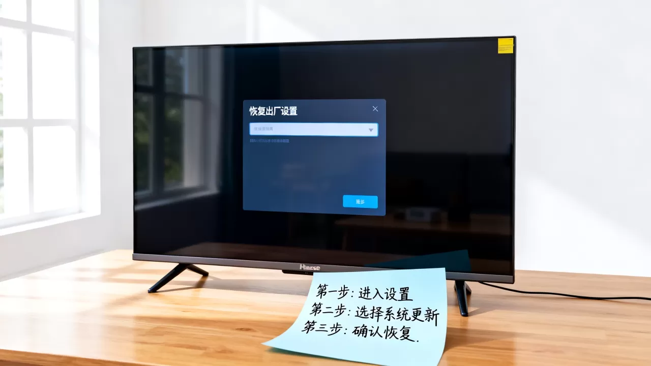 海信电视重新刷机教程，海信电视怎么恢复出厂设置