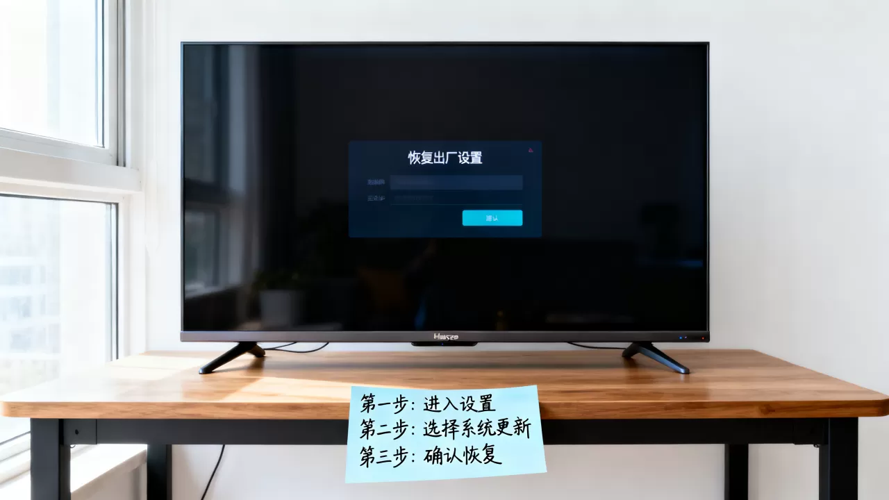 海信电视重新刷机教程，海信电视怎么恢复出厂设置