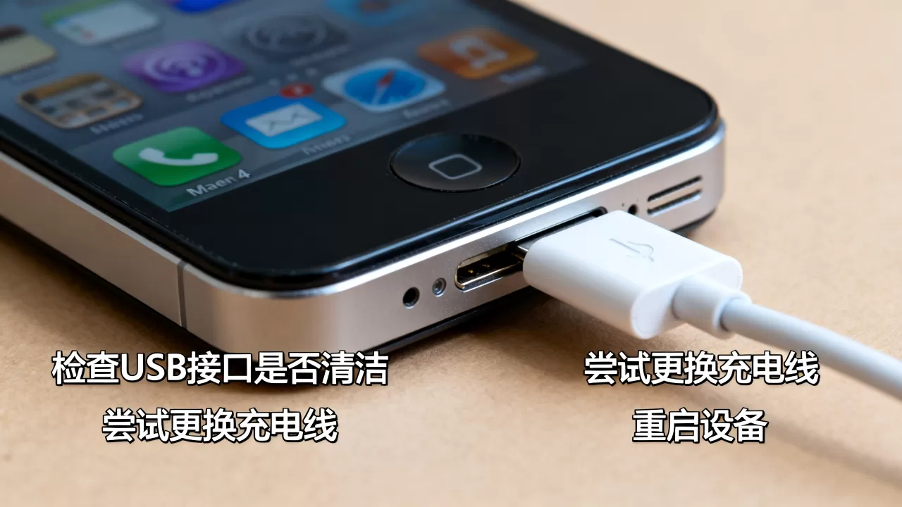 iphone4 usb无法识别怎么办，iphone4充电没反应