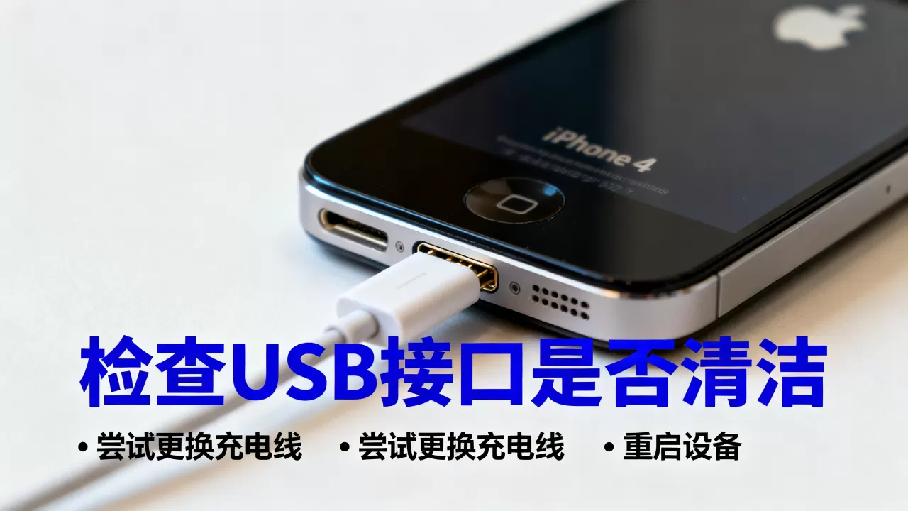 iphone4 usb无法识别怎么办，iphone4充电没反应