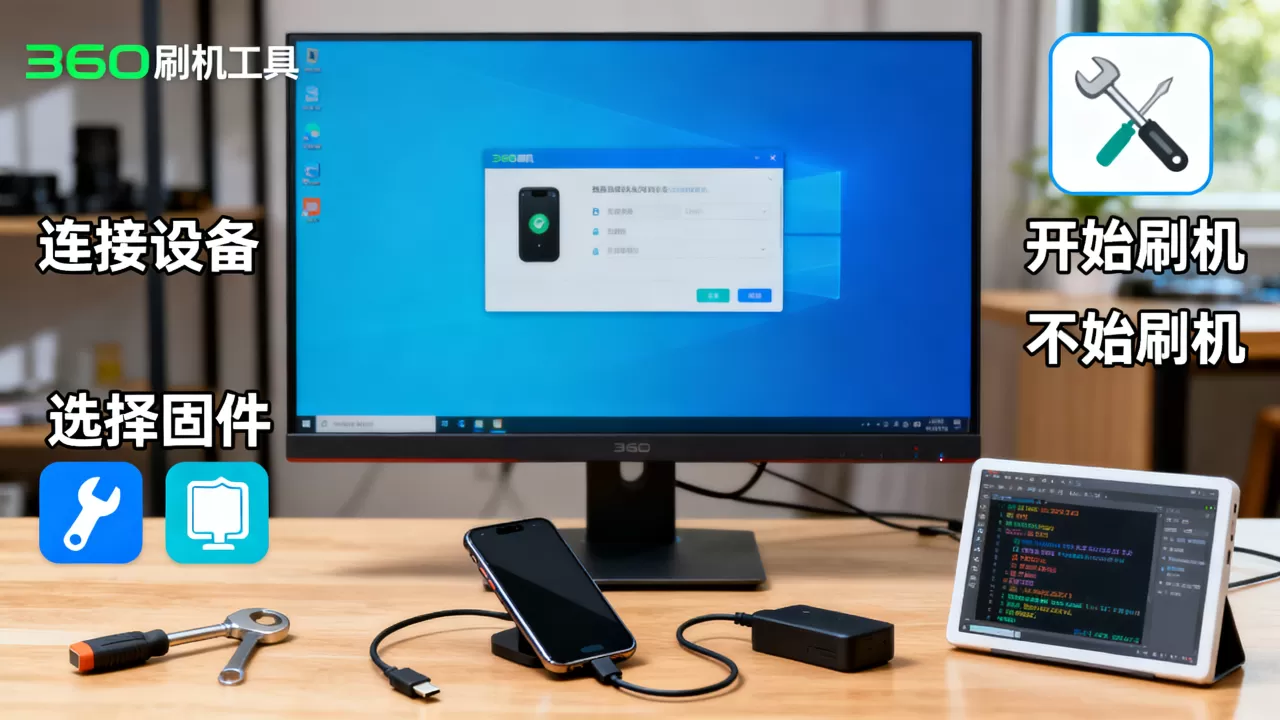 360刷机pc版怎么用，360刷机工具