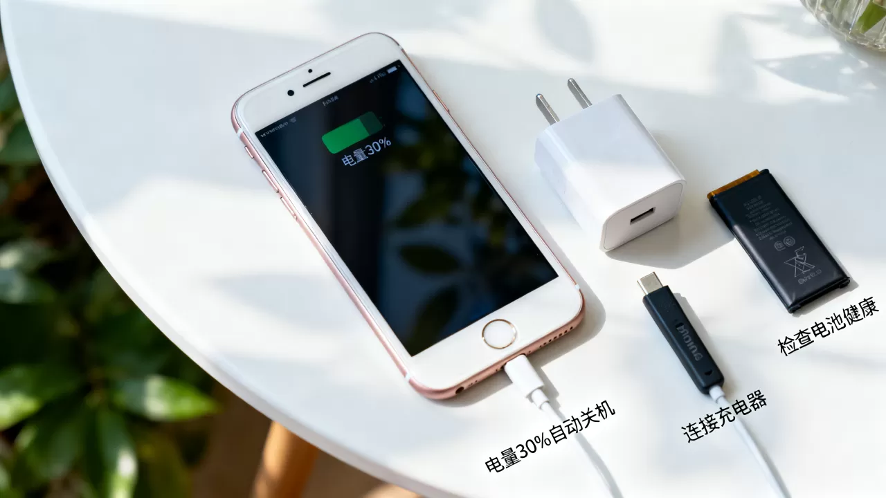 iphone6电量30%就关机怎么办，iphone6电量显示不准