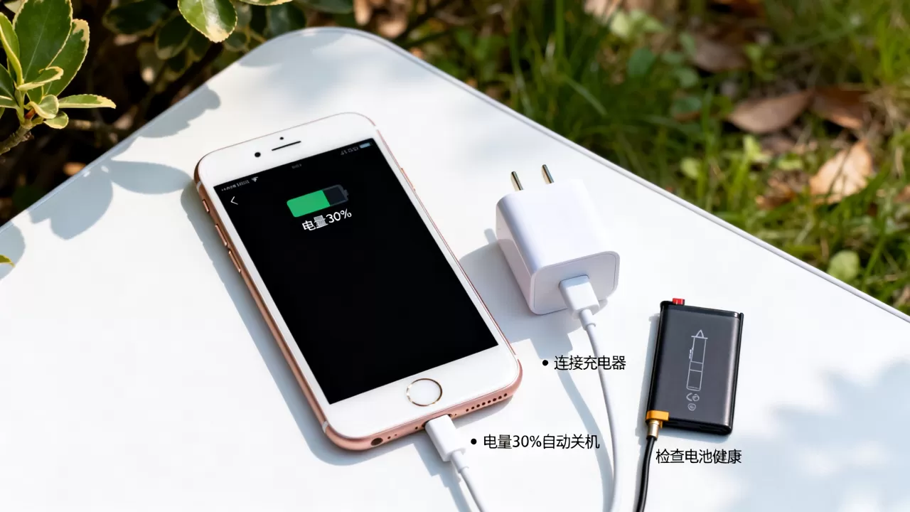 iphone6电量30%就关机怎么办，iphone6电量显示不准