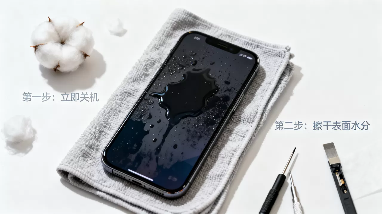iphone屏幕进水怎么办，手机进水屏幕失灵