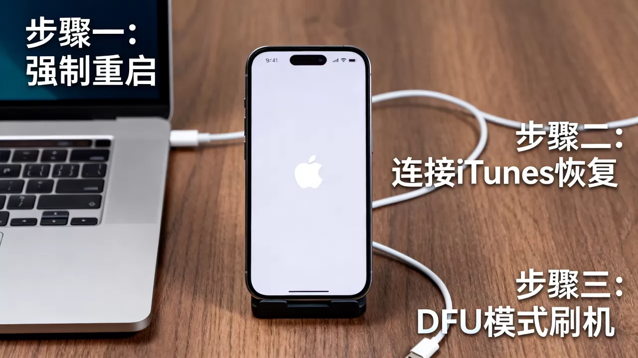 刷机之后白苹果怎么办，iPhone白苹果怎么解决