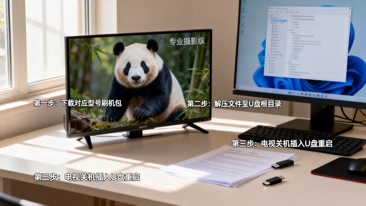 熊猫电视刷机包怎么刷，熊猫电视刷机包