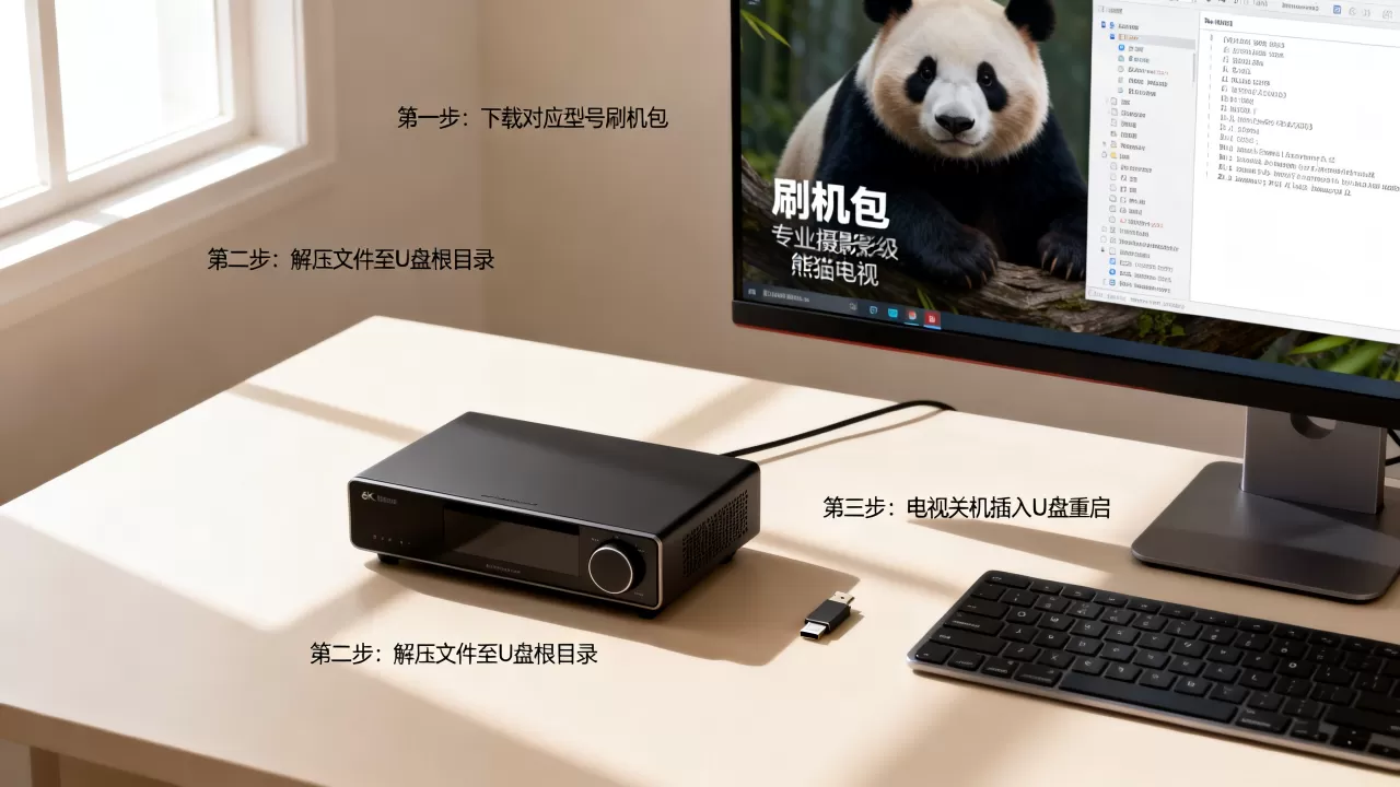 熊猫电视刷机包怎么刷，熊猫电视刷机包
