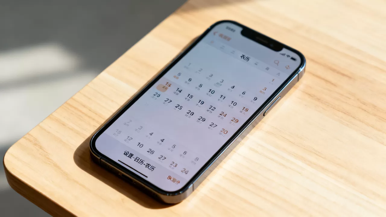 iphone日历怎么显示农历，苹果手机日历添加农历