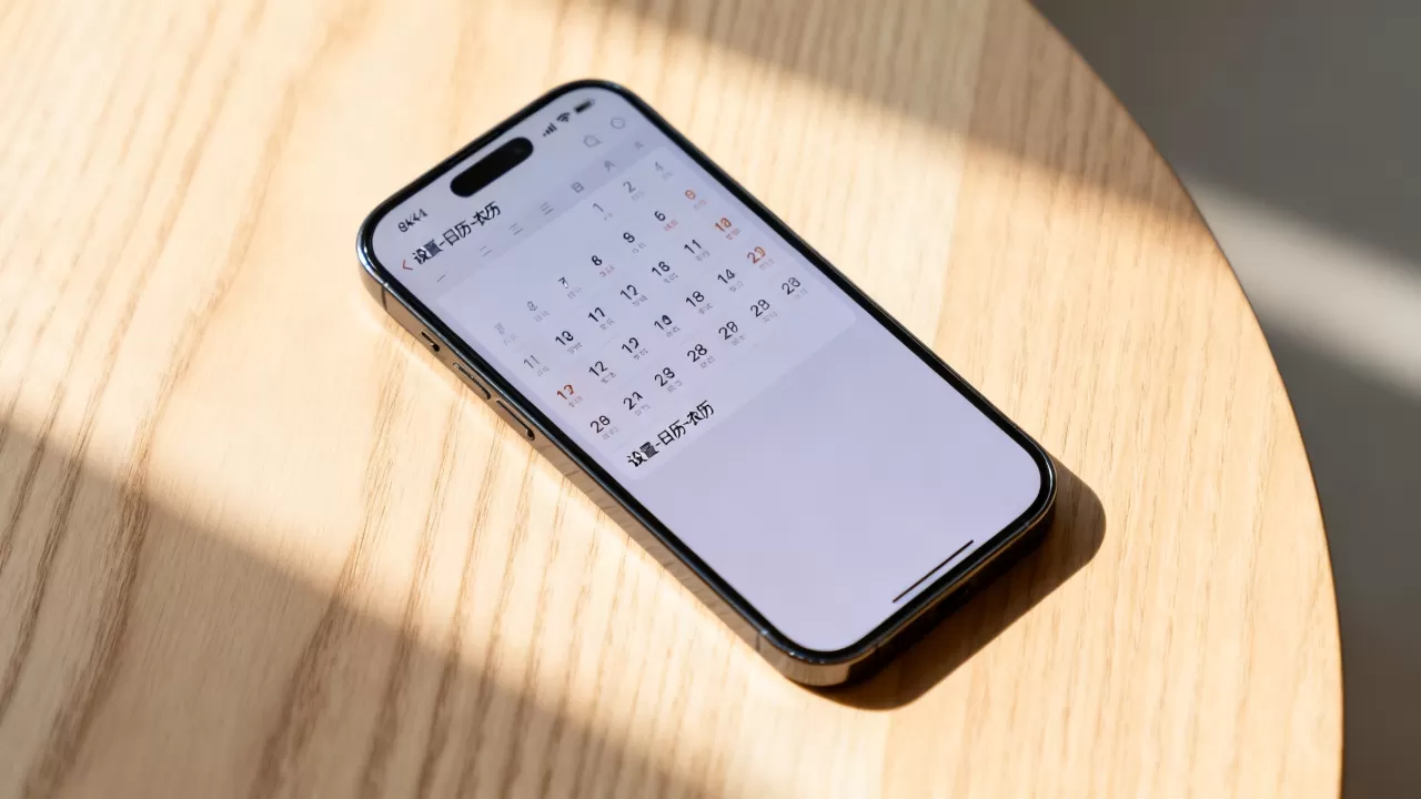 iphone日历怎么显示农历，苹果手机日历添加农历