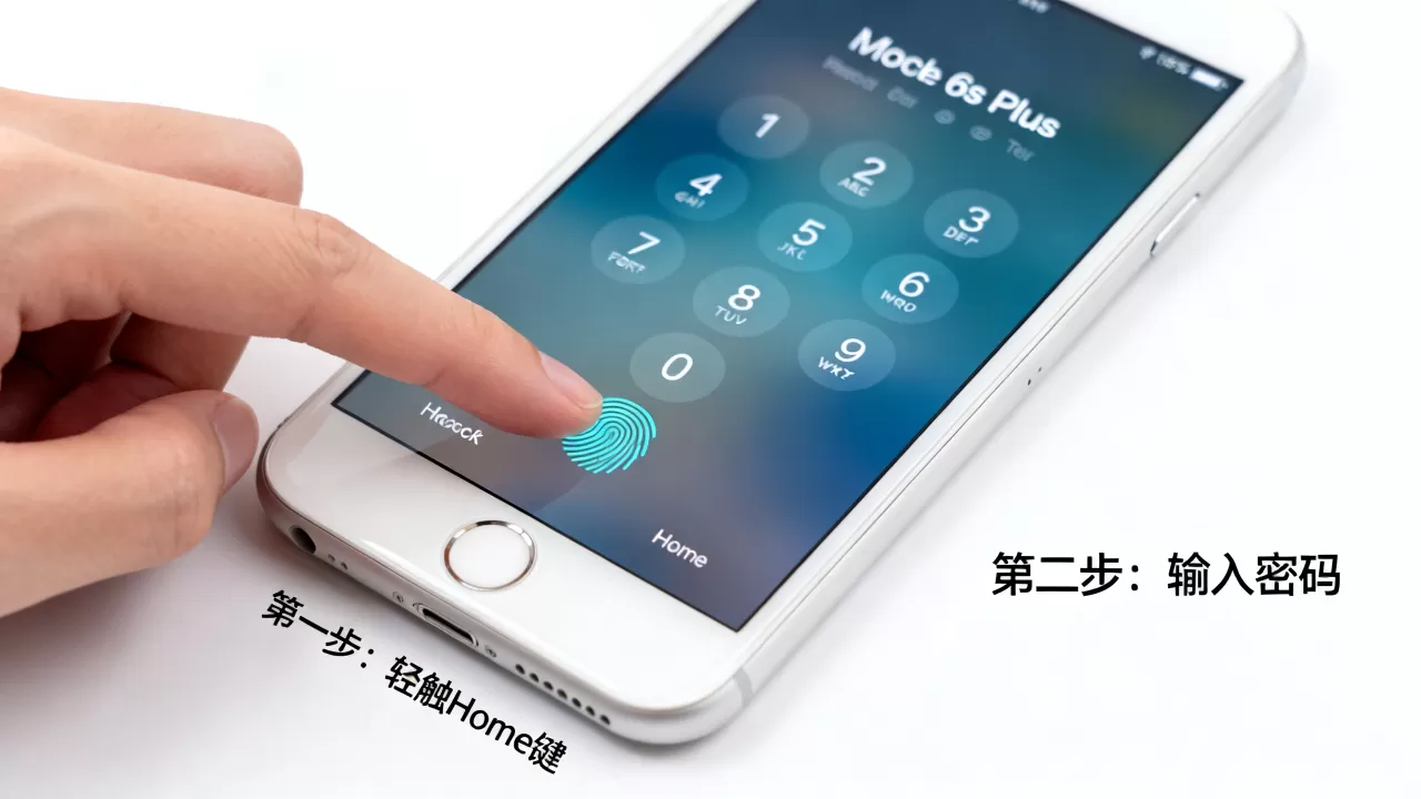 iphone6s plus怎么解锁，iphone6s plus解锁