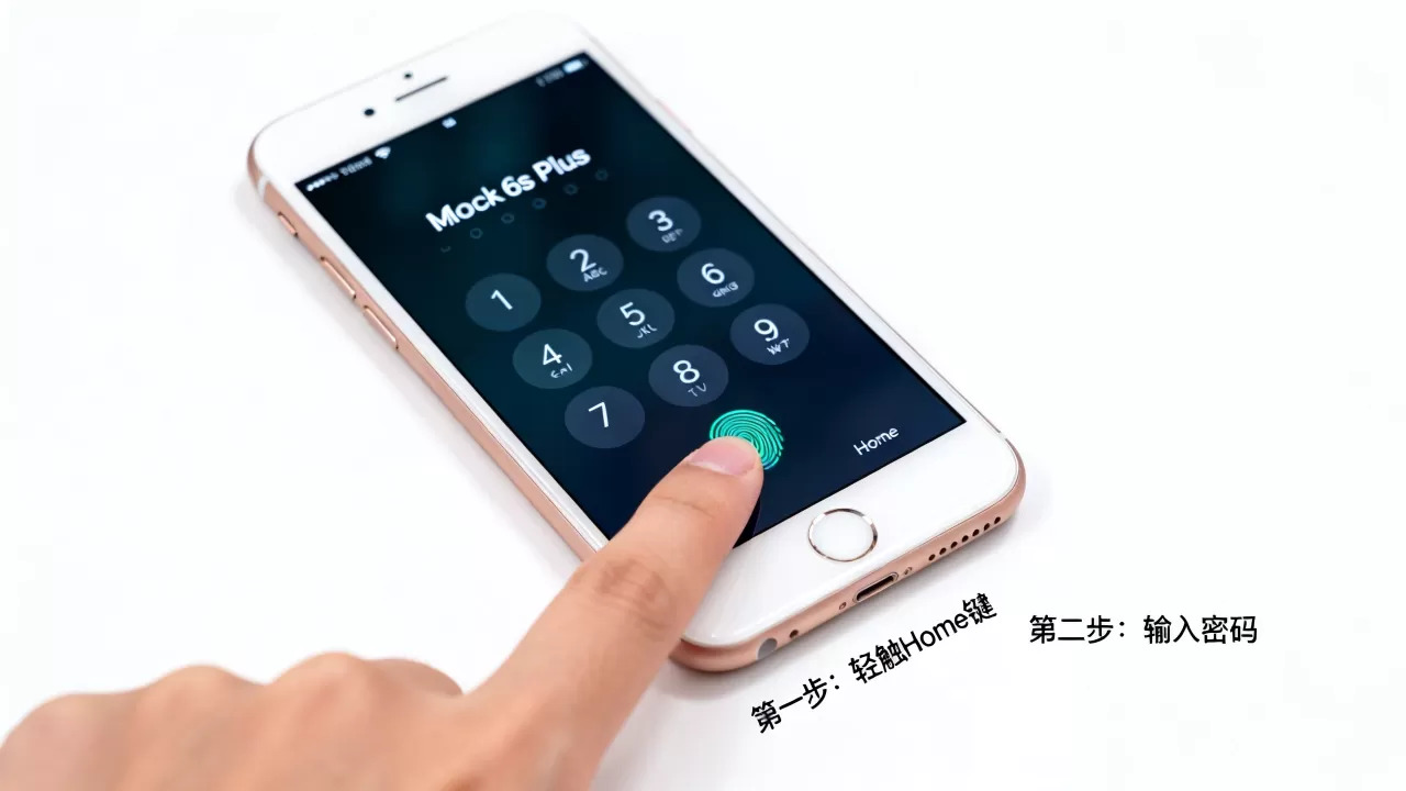 iphone6s plus怎么解锁，iphone6s plus解锁