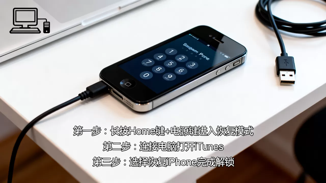 iphone4密码忘了怎么破解，iphone4解锁教程