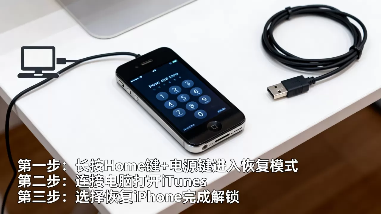iphone4密码忘了怎么破解，iphone4解锁教程