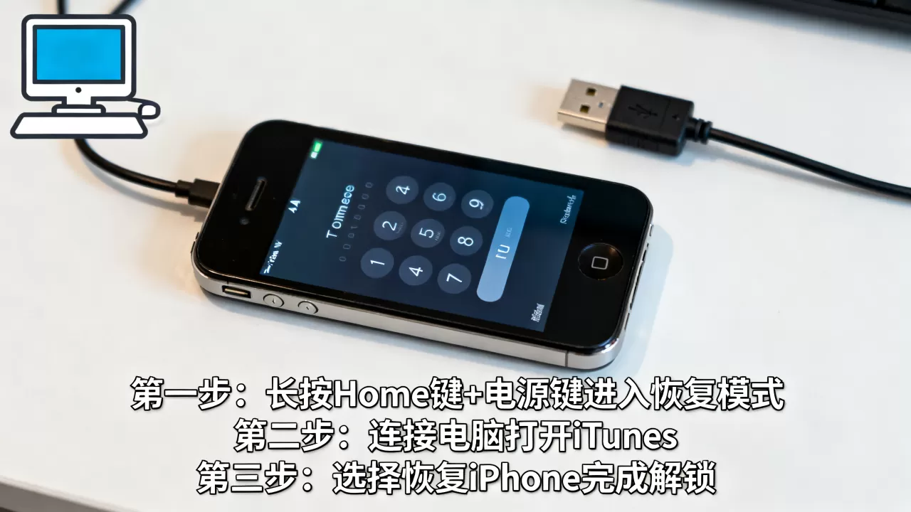 iphone4密码忘了怎么破解，iphone4解锁教程