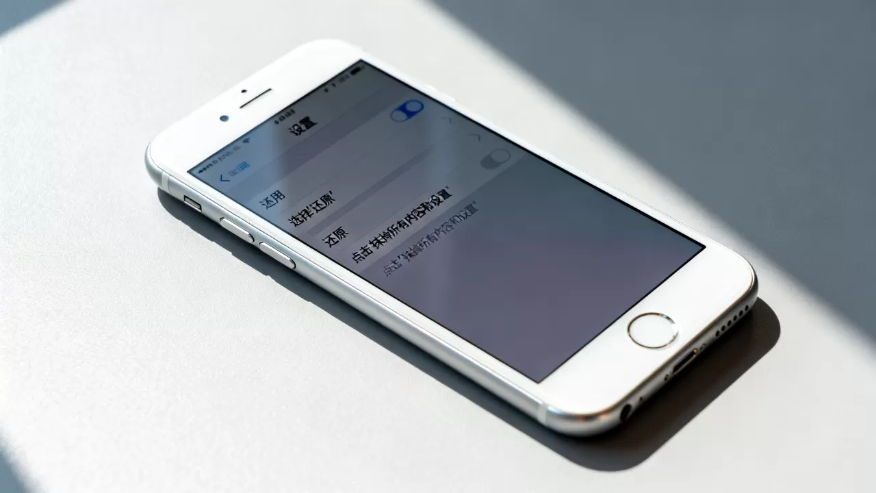 iphone6怎么出厂设置，iPhone6恢复出厂设置方法