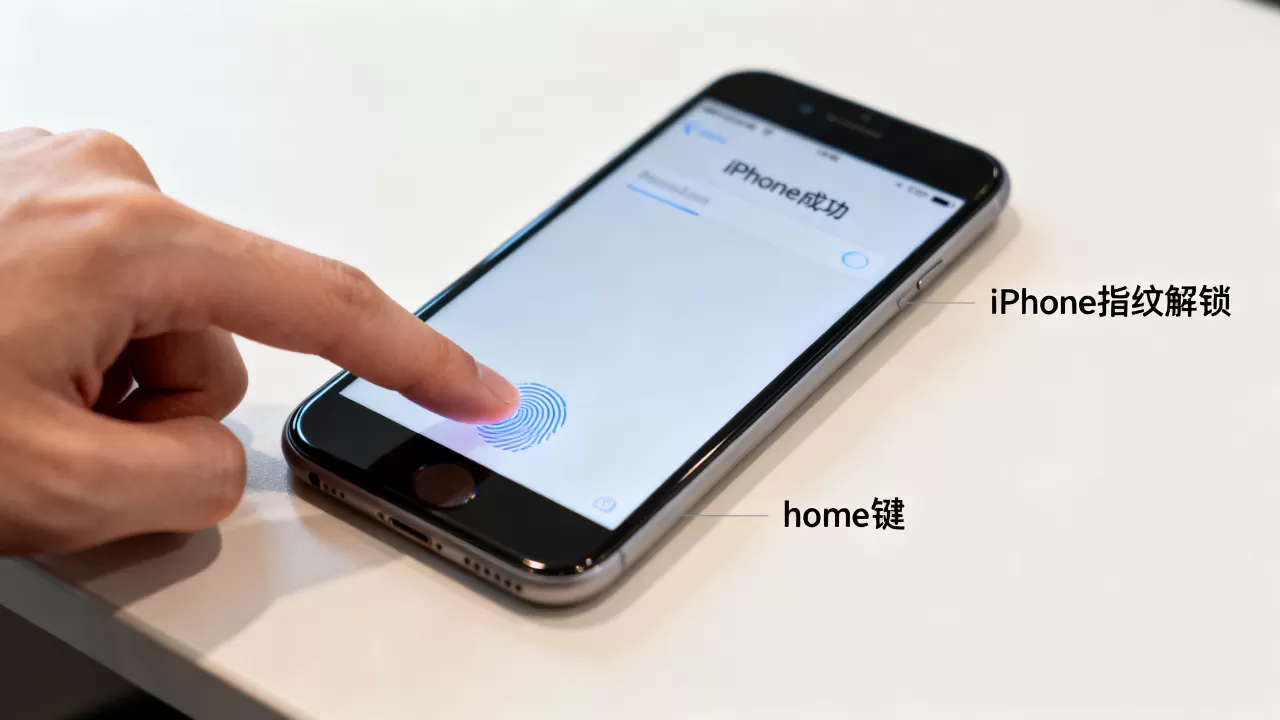 iPhone指纹解锁用home键吗，iPhone指纹解锁